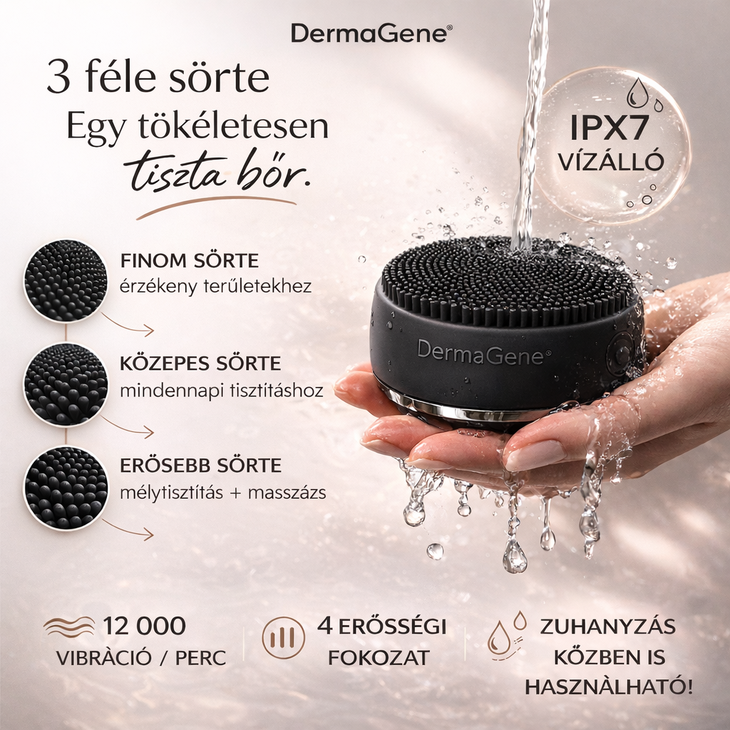 dermagene szónikus arctisztító sörték